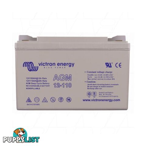 Victron Energy 12V 110Ah (20HR) Cyclic AGM Battery Threaded Post Type