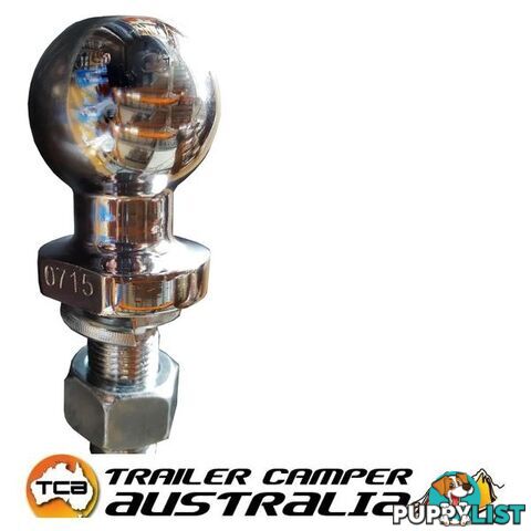 MISTER HITCHES TOW BALL 3500KG, 50MM, CHROME, 7/8" X 60MM SHANK (BULK)