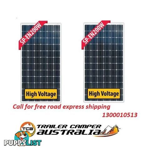 200W Fixed Mono Solar Panel, Available in Silver or Black Frame