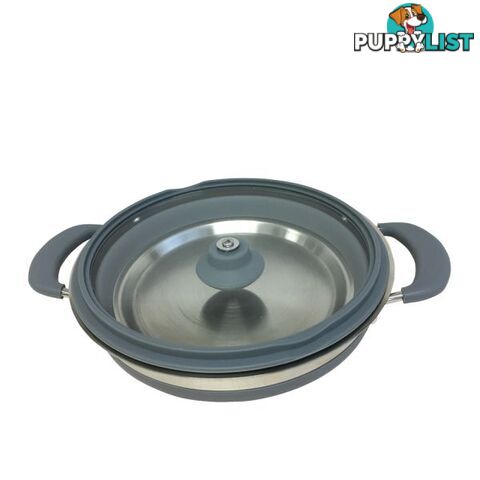 Supex 1.5L Collapsible Silicone Saucepan Camping Pot Caravan Camper