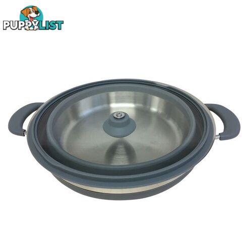 Supex 3.0L Collapsible Silicone Saucepan Camping Pot Caravan Camper