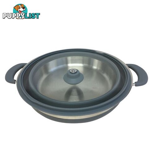 Supex 3.0L Collapsible Silicone Saucepan Camping Pot Caravan Camper