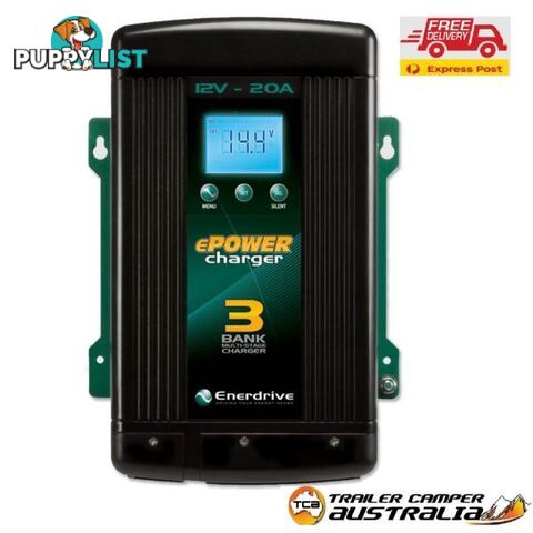 Enerdrive ePOWER 12V 20A Battery Charger Lithium, AGM, Gel