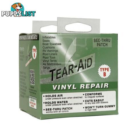 Tear Aid Type B 5ft Roll Vinyl repair Tape rips tears holes patch kit