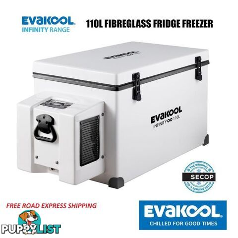 Evakool 110L Infinity Fibreglass Fridge Freezer RFB110-FF