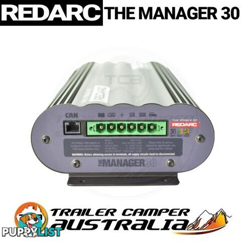 REDARC Manager30 V3 30A AC DC-DC 12v Battery Charger + MPPT Solar Input BMS1230S3