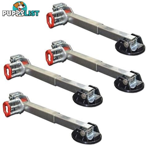 4x ALKO 590mm Drop Down Stabiliser Leg Corner Steady AL-KO Big Foot Design