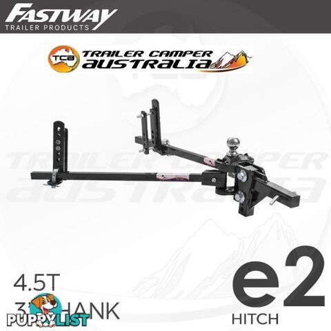 Fastway E2 Trunnion Sway Control WDH Weight Distribution Hitch 4.5T 3" Shank