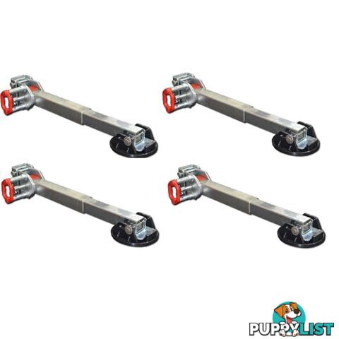 4 X ALKO 740mm Drop Down Stabiliser Leg Corner Steady AL-KO Big Foot Design