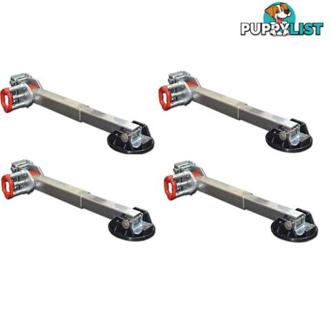 4 X ALKO 840mm Drop Down Stabiliser Leg Corner Steady AL-KO Big Foot Design