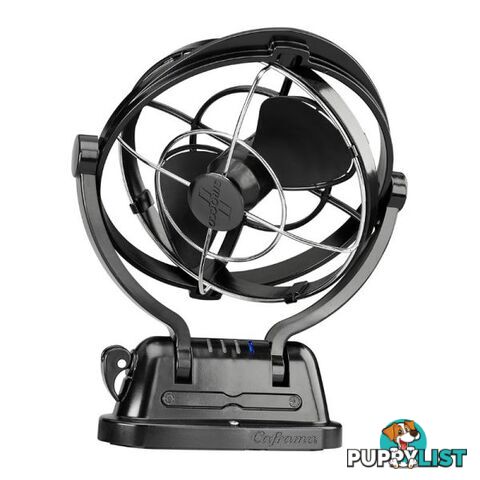 Caframo Sirocco II 12V 24V Caravan Fan 360 Gimbal Design Black WINTER SPECIAL