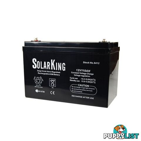 Solarking 110Ah 12V Deep Cycle AGM Sealed Battery