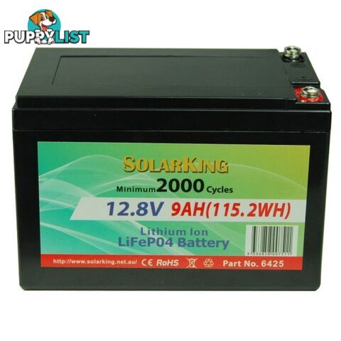 Solarking 9Ah 12V Lithium Iron Battery LiFePo4 LB-9-12-10