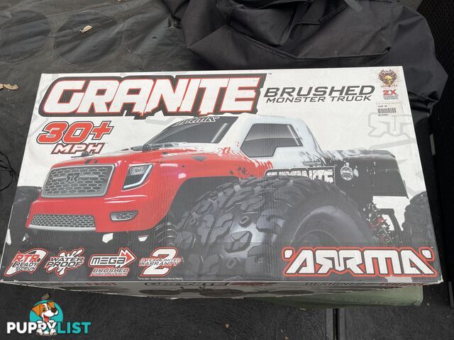 Remote controlled Granite Monster Truck 1/10 scale 2WD (30+MPH)