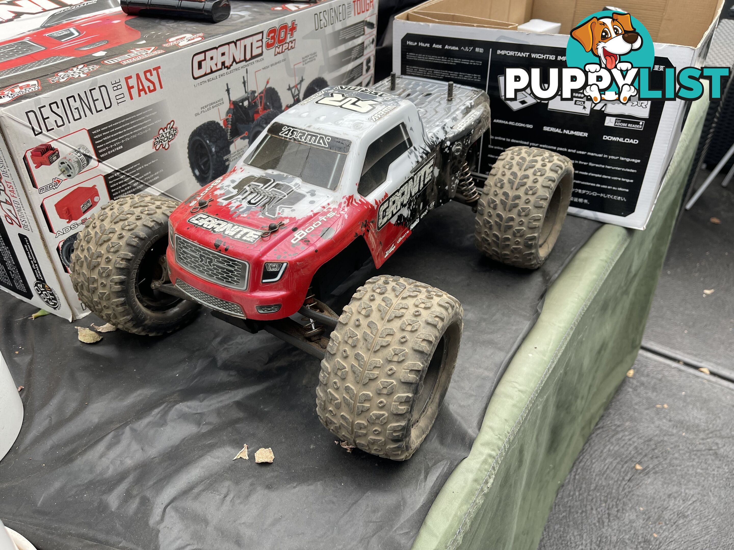 Remote controlled Granite Monster Truck 1/10 scale 2WD (30+MPH)