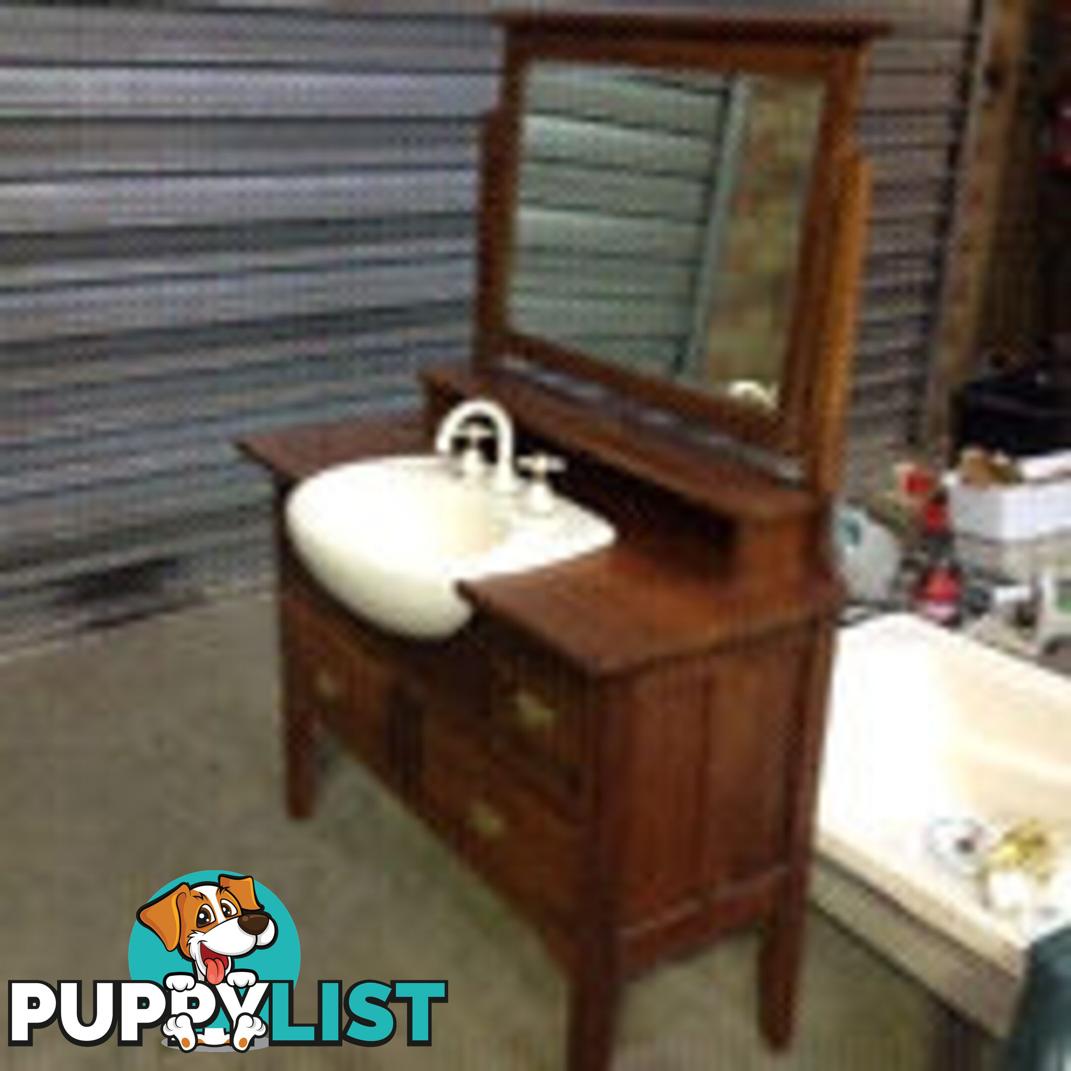 Period bathroom vanity unit