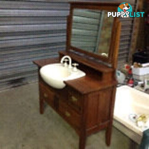 Period bathroom vanity unit