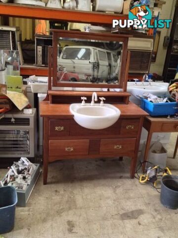 Period bathroom vanity unit