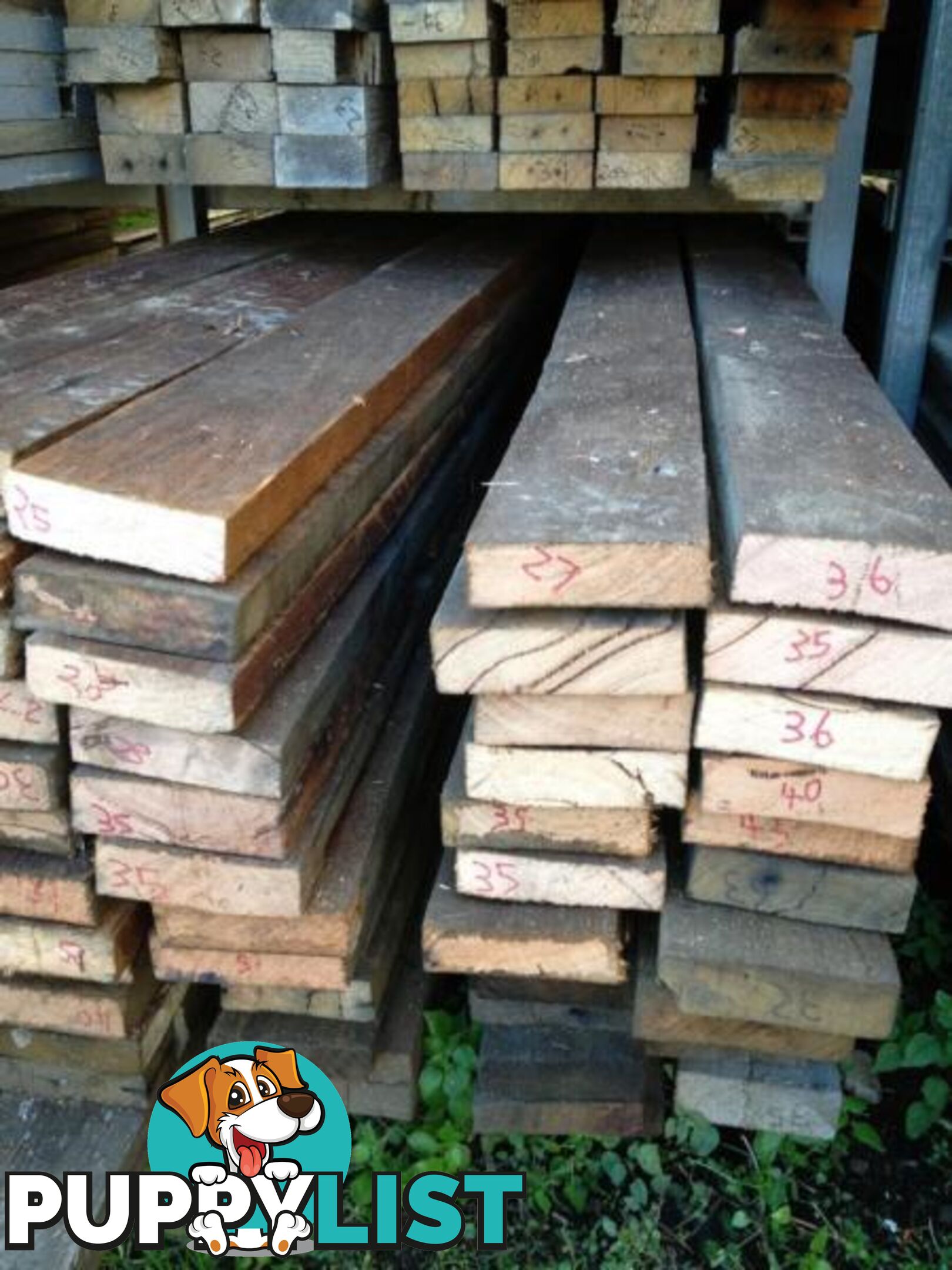 Hardwood recycled timber