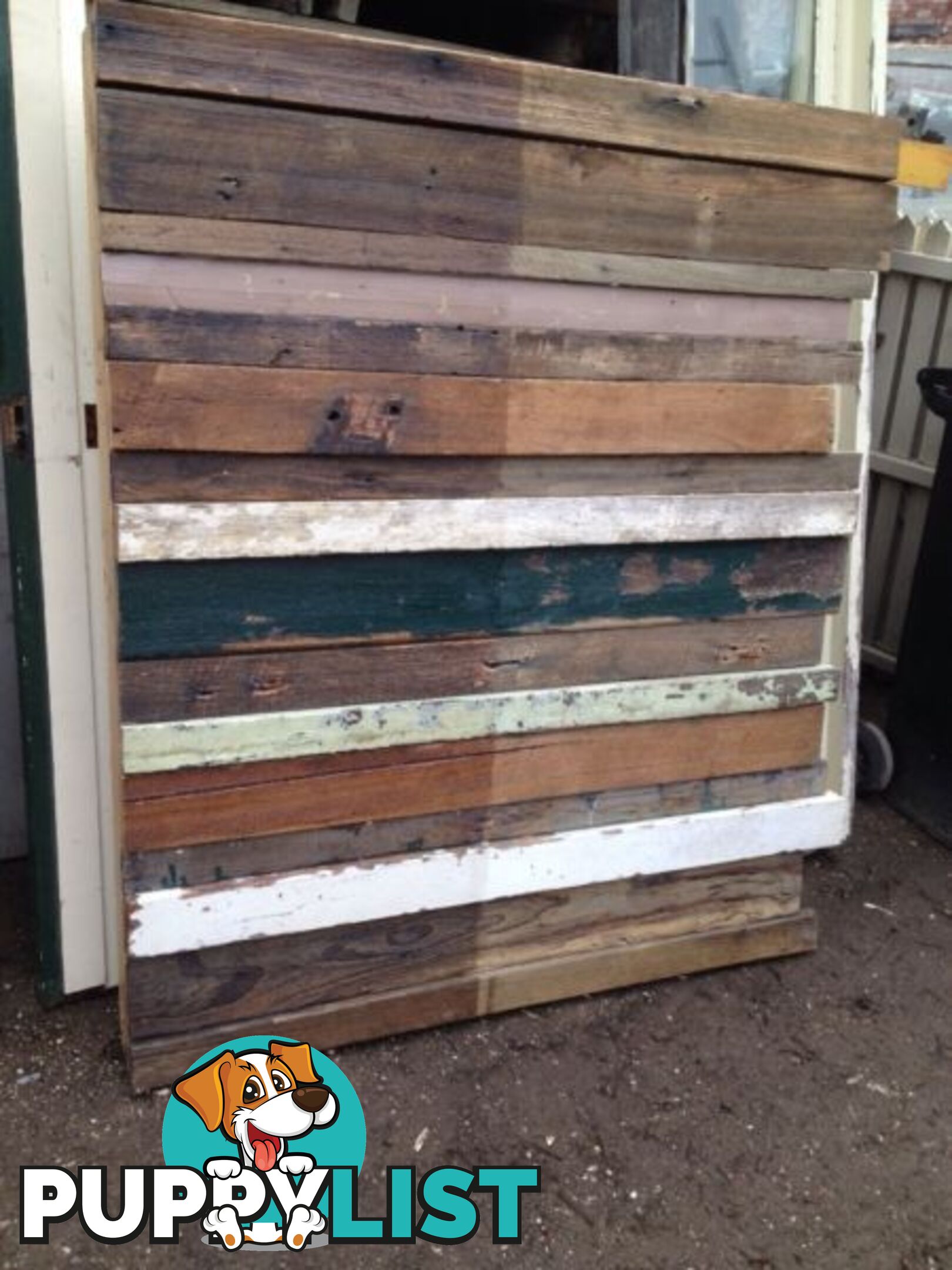 Recycled timber feature walls