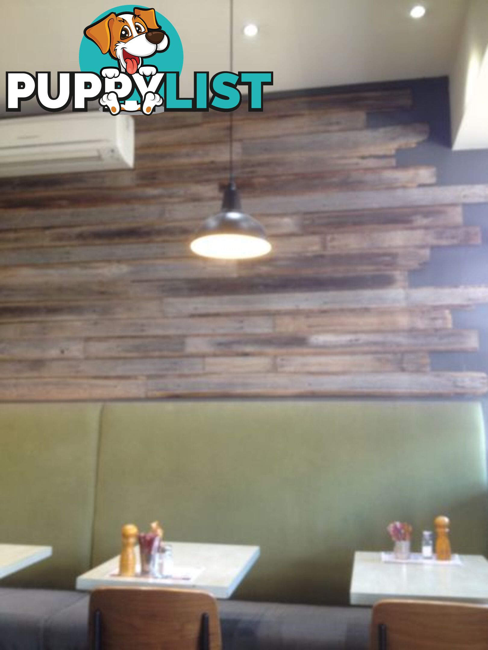 Recycled timber feature walls