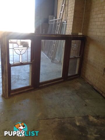 Original Art Deco Leadlight window