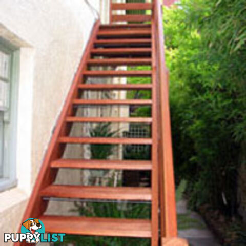 Timber Hardwood Stair material  External