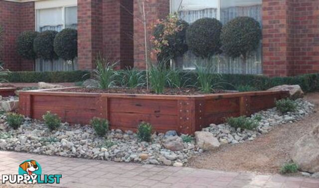 Landscaping Hardwood Sleepers Untreated