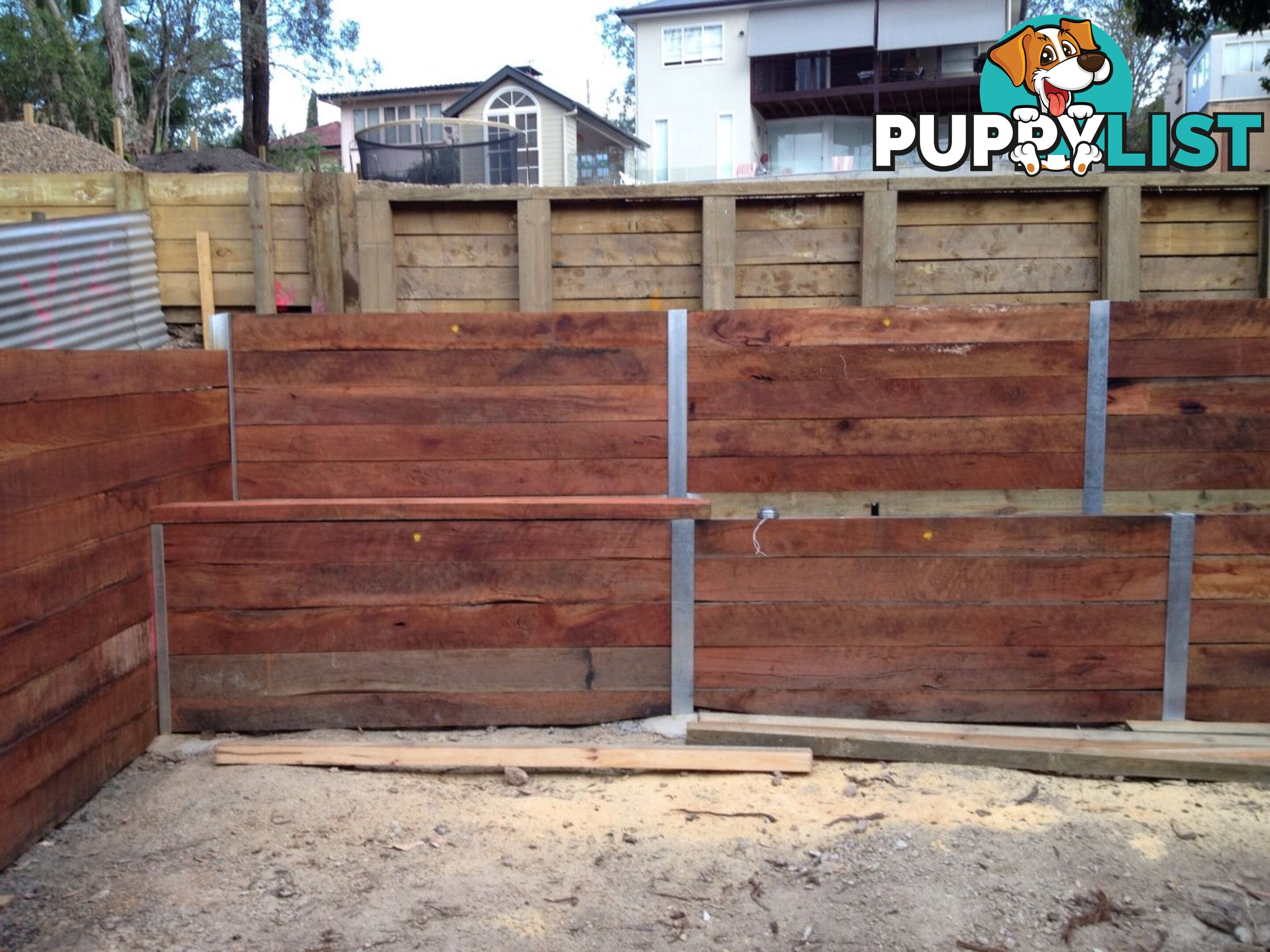 Hardwood Sleeper Garden Edging