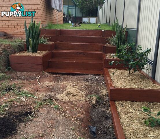 Landscaping Hardwood Sleepers Untreated