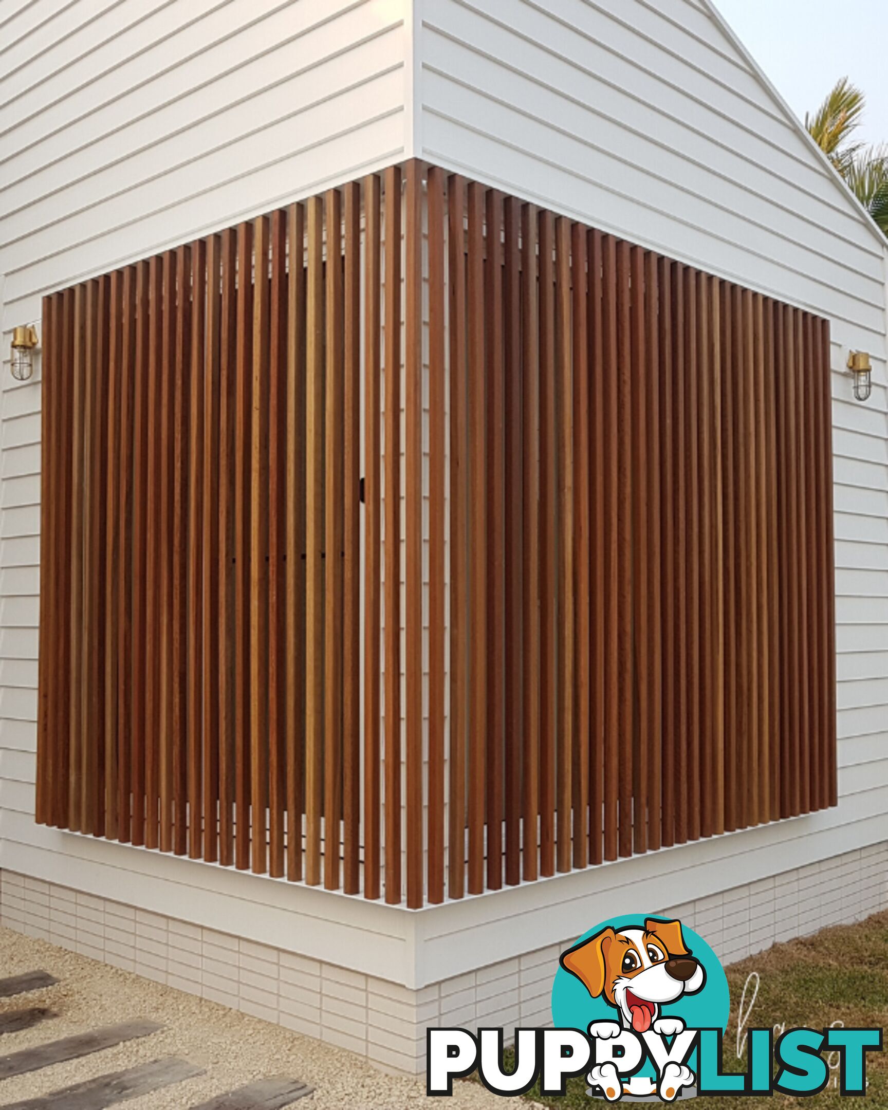 Hardwood Privacy Screening