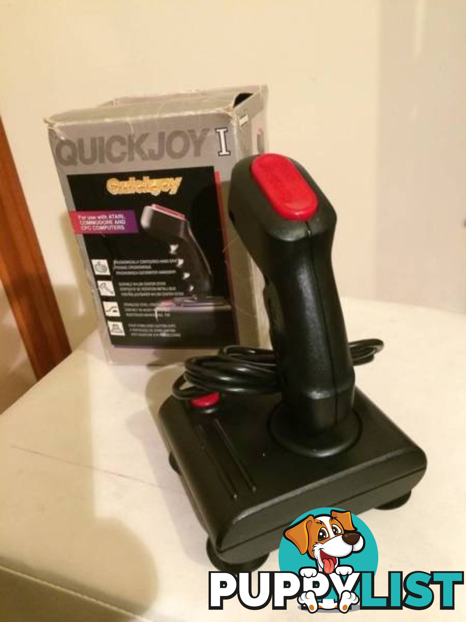 VINTAGE QUICKJOY JOYSTICK FOR ATARI & COMMODORE 64