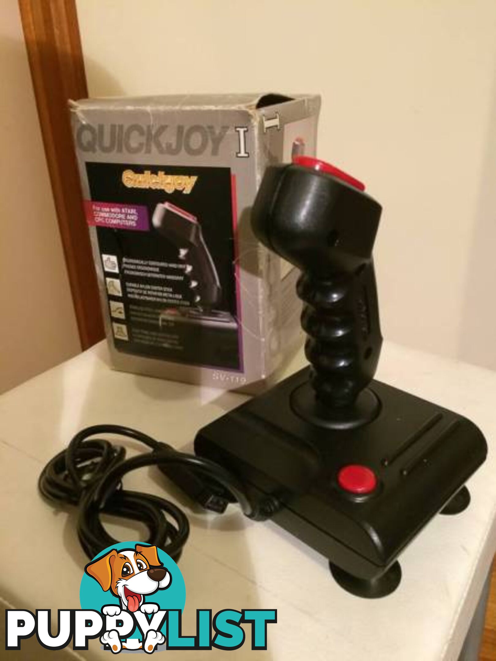 VINTAGE QUICKJOY JOYSTICK FOR ATARI & COMMODORE 64