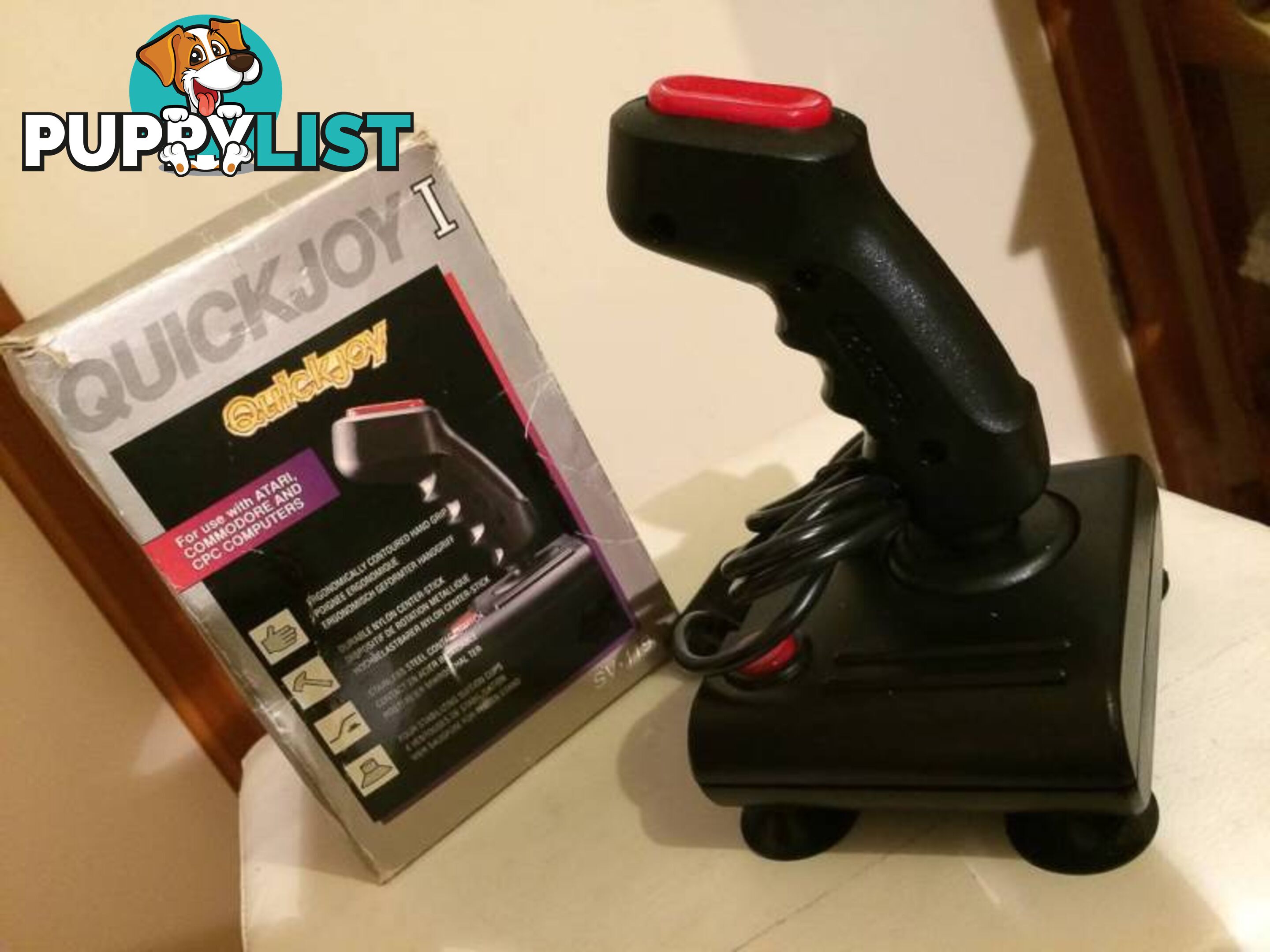 VINTAGE QUICKJOY JOYSTICK FOR ATARI & COMMODORE 64