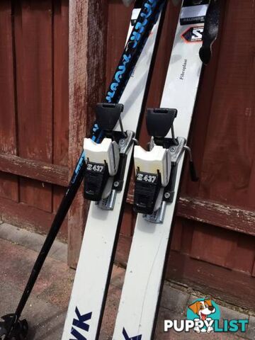 ROSSIGNOL LIMITED EDITION HAWK SKI'S & SALOMON BINDINGS