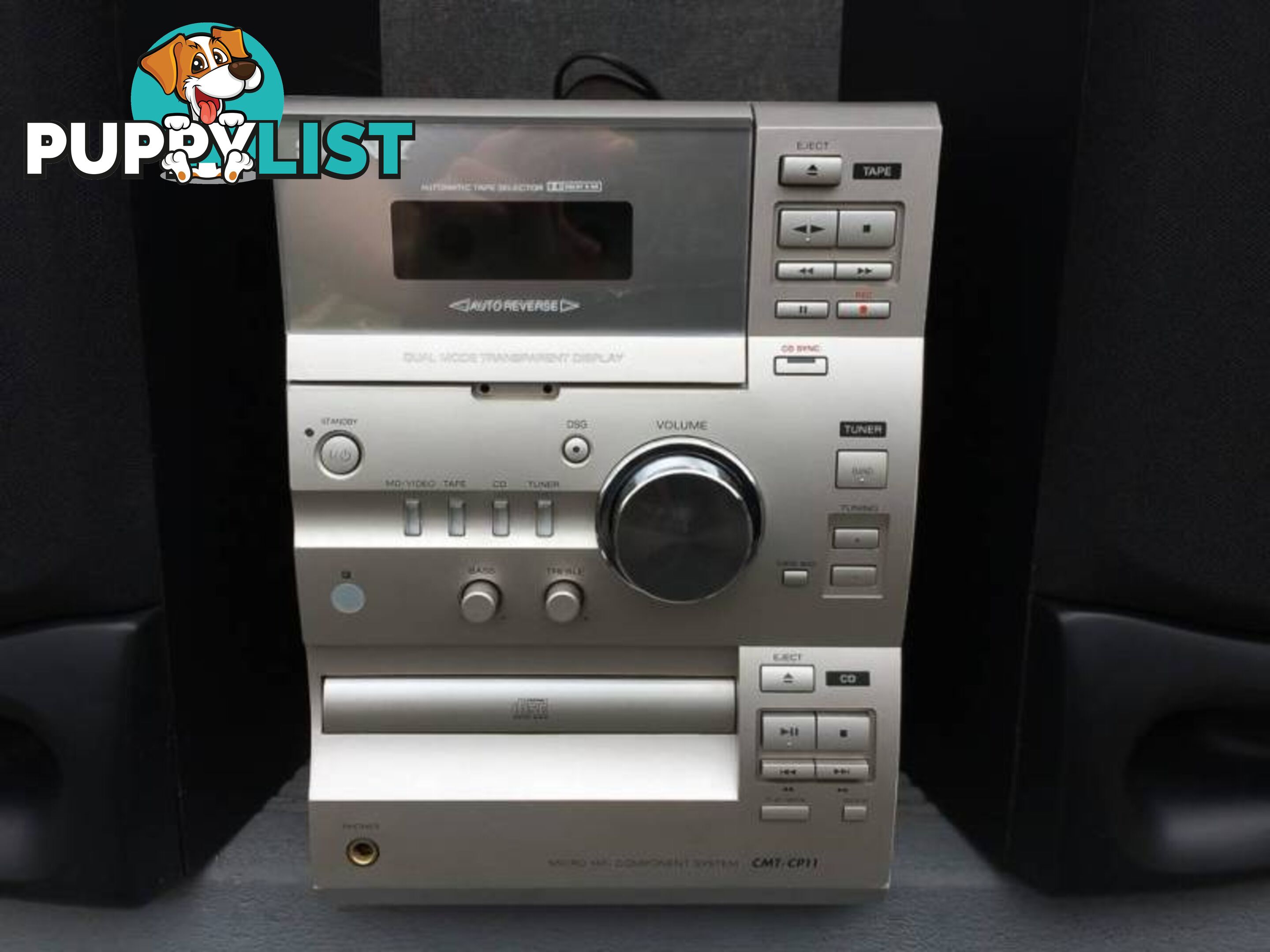 SONY MICRO HIFI COMPNONET SYSTEM CMT-CP11 WITH PIONEER SPEAKERS