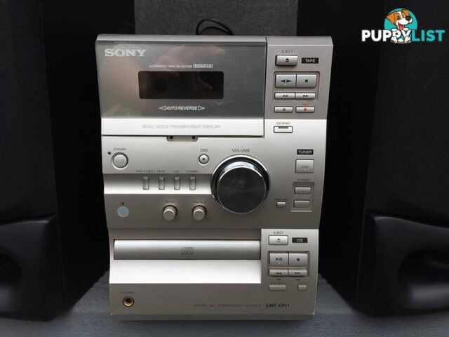 SONY MICRO HIFI COMPNONET SYSTEM CMT-CP11 WITH PIONEER SPEAKERS