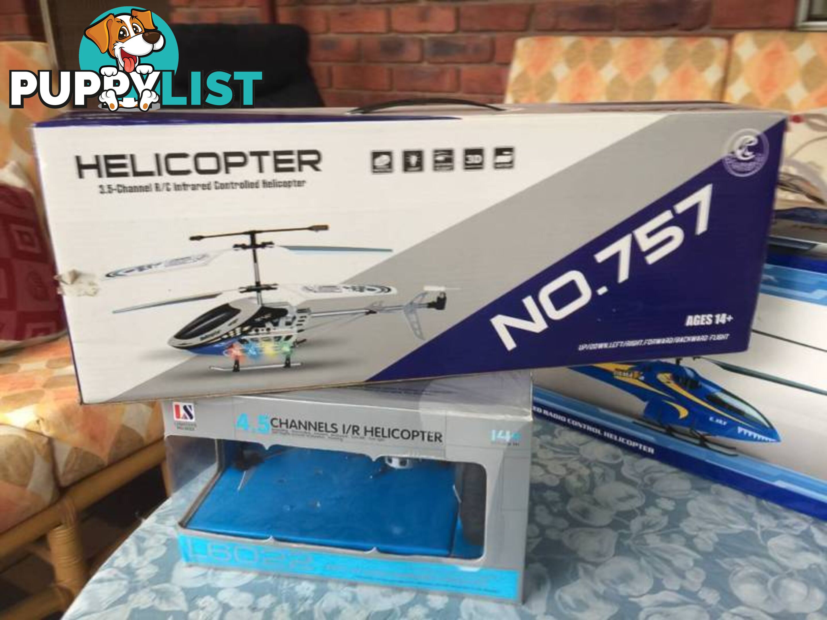 3 x remote control Helicopters! 1 working 1 not working 1 unsure