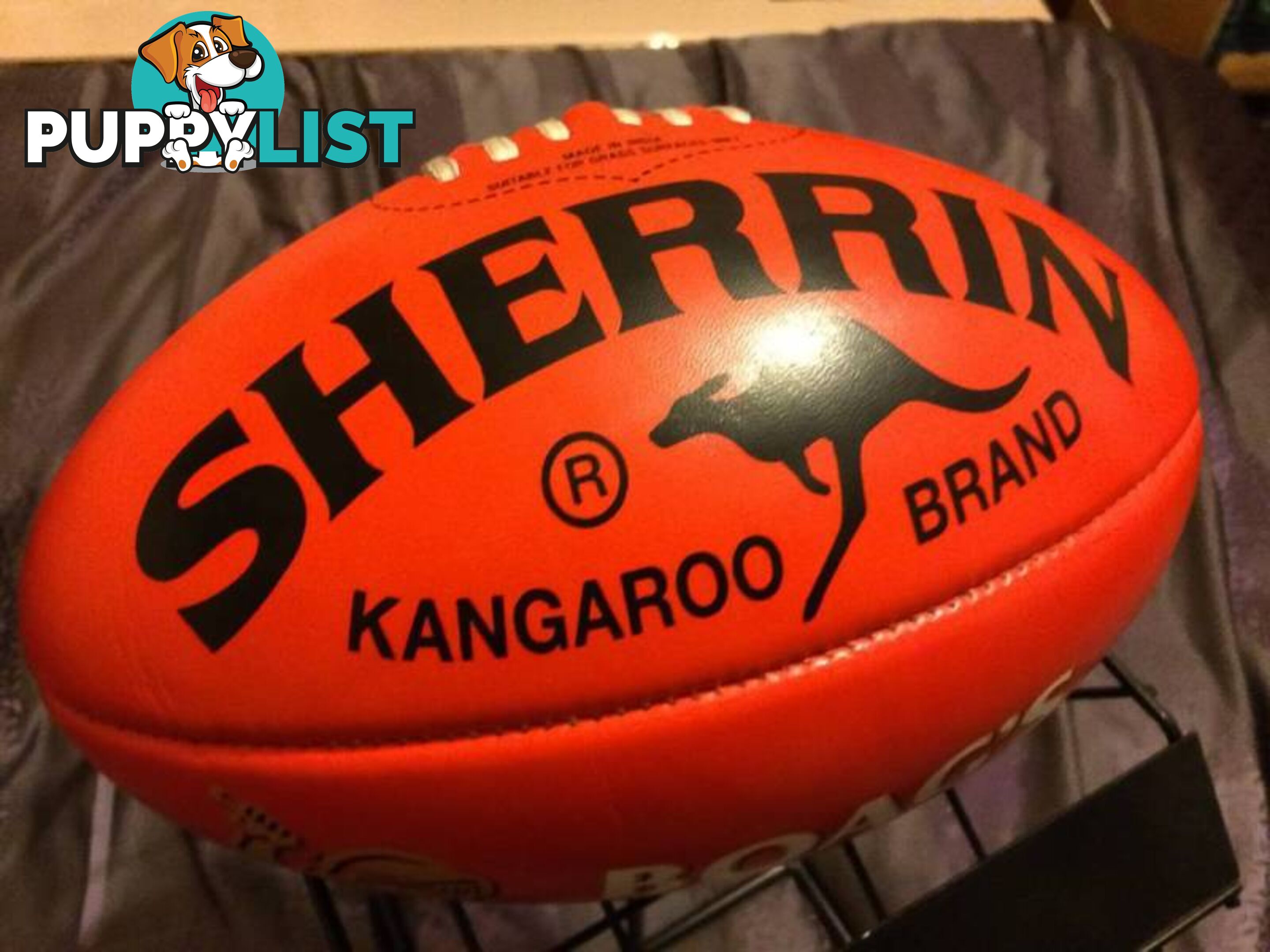 COLLECTABLE SHERRIN BOAGS DRAUGHT FOOTBALL. FULLSIZE FOOTY