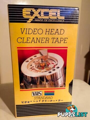 BRAND NEW UNOPENED EXCEL VHS VIDEO HEAD CLEANER