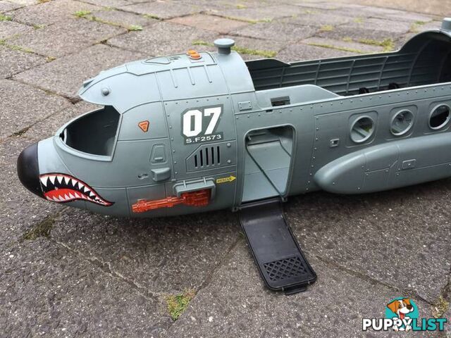 MASSIVE TOY MILITARY PLANE WITH DETACHABLE WINGS