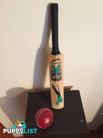 MINIATURE Slazenger V600 CRICKET BAT USED BY Jacques Kallis