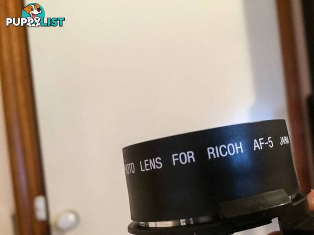 BRAND NEW Telephoto and Wide Angle Lens Ricoh AF-5 w/ Case