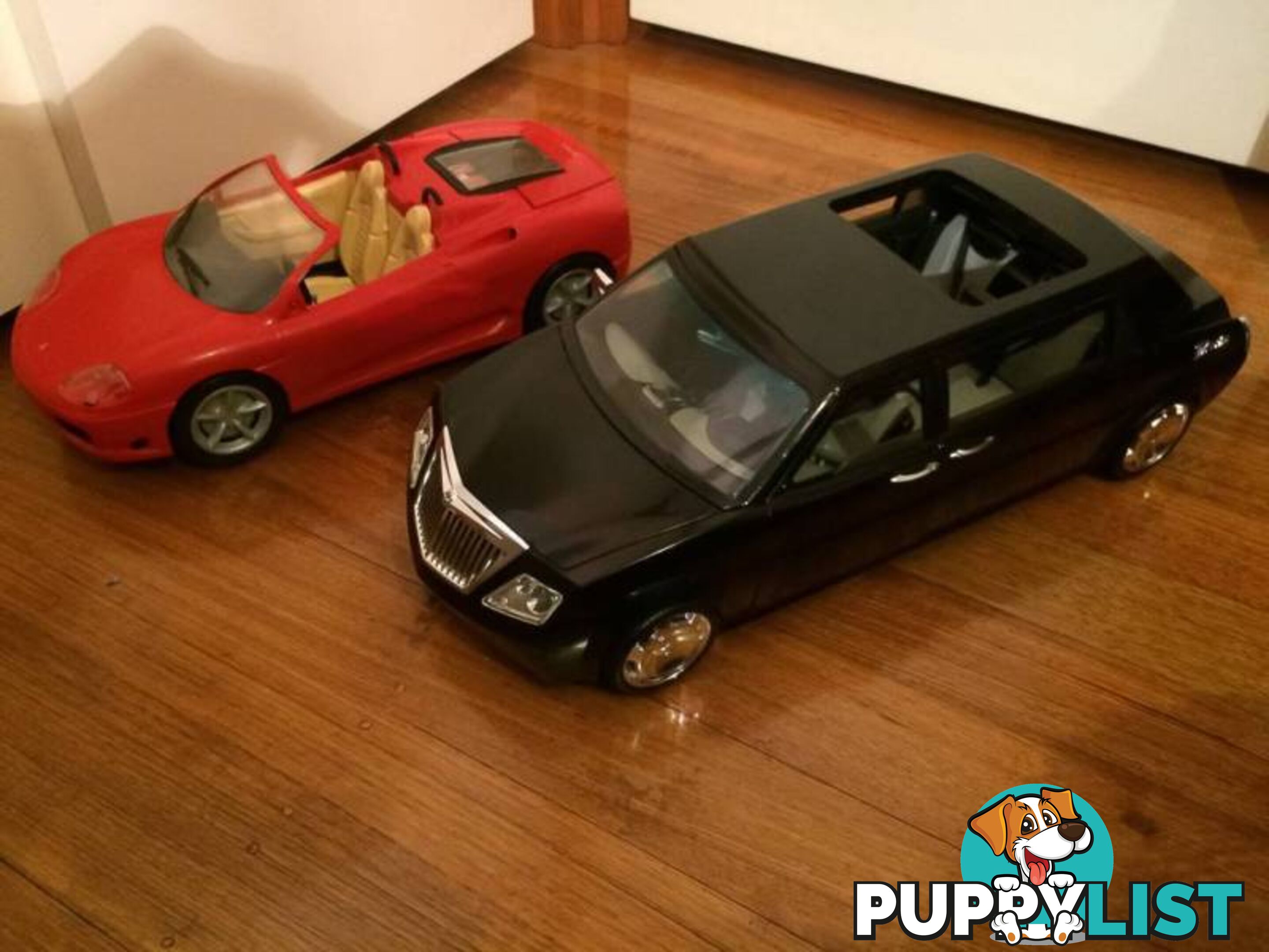 2 VERY LARGE TOY CARS $20 FOR THE PAIR