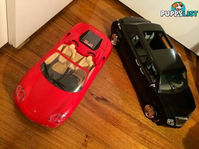 2 VERY LARGE TOY CARS $20 FOR THE PAIR