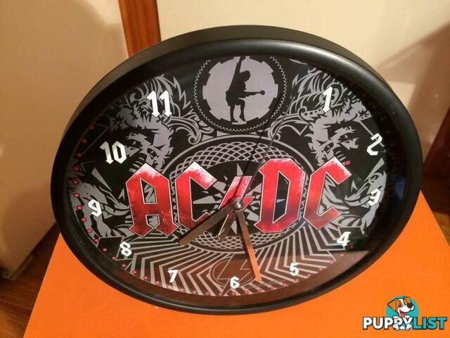 AC/DC COLLECTABLE WALL CLOCK