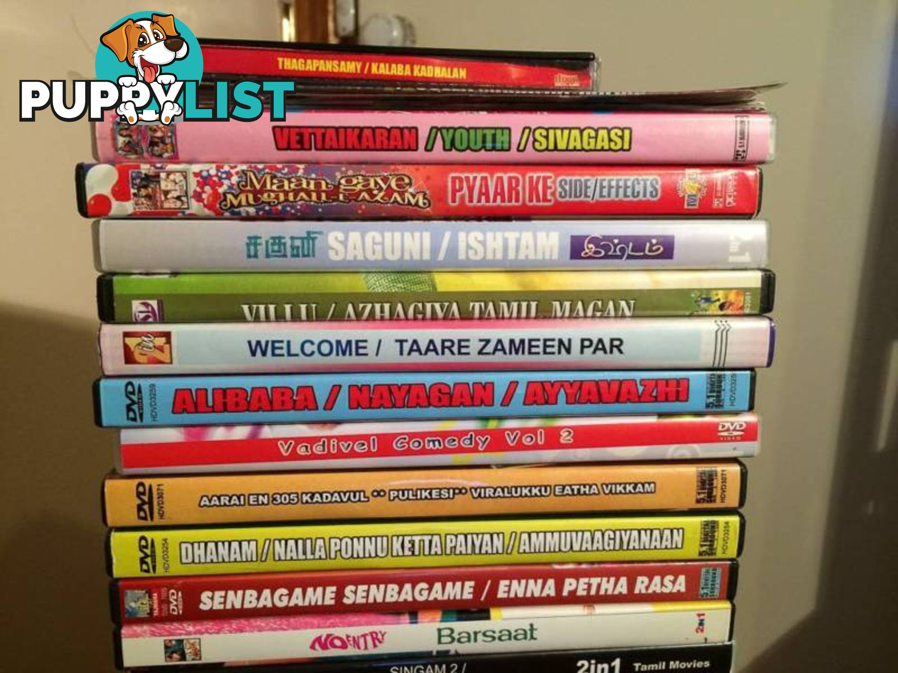 DVD MOVIES FROM INDIA $25 THE LOT