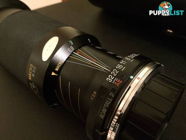 TAMRON 1:3.8 80-210 CF TELE MACRO LENS - ADAPTALL 2 OLYMPUS OM