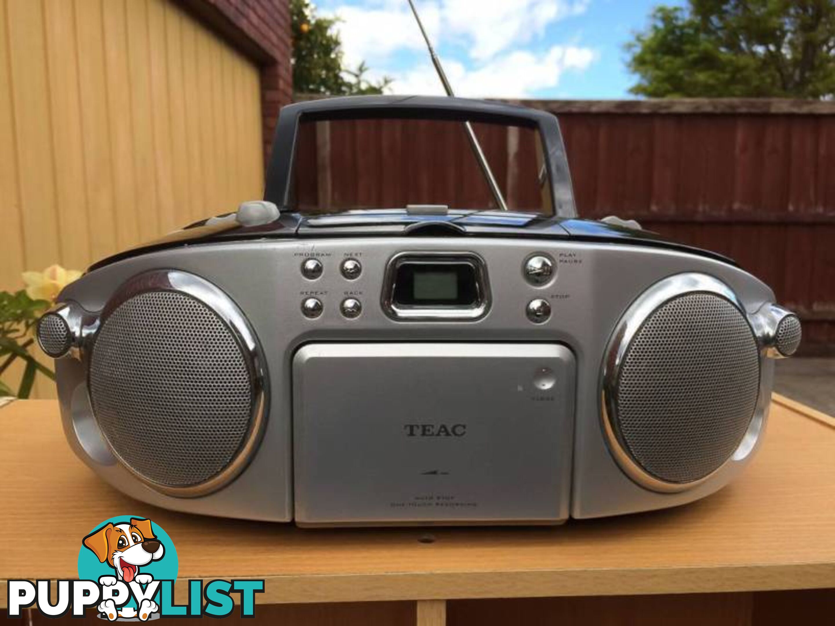 TEAC PORTABLE STEREO WITH TAPE/CD & AM/FM TUNER