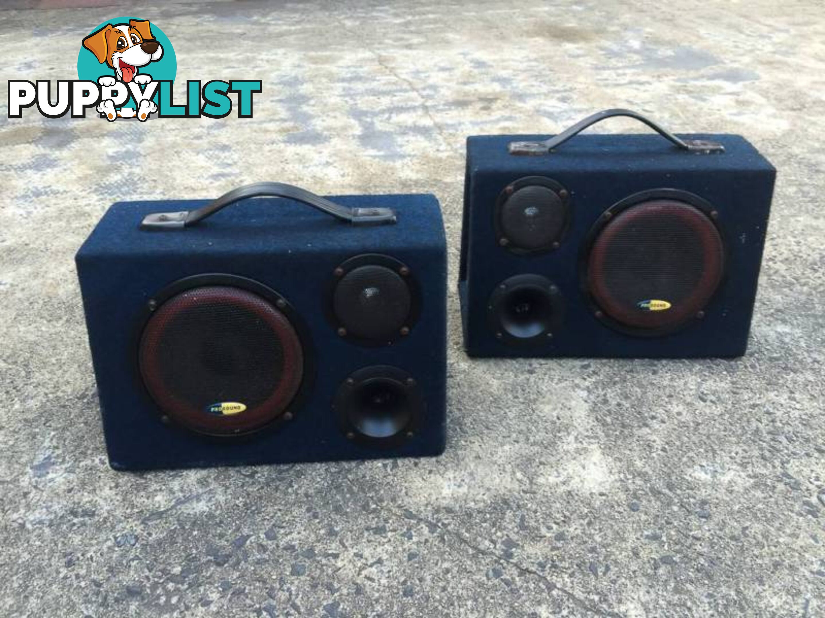 2 x 60 WATT MULTI PURPOSE PRO SOUND BOXED SPEAKERS